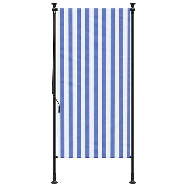 Blau-Weißes Außenrollo 120x270 cm