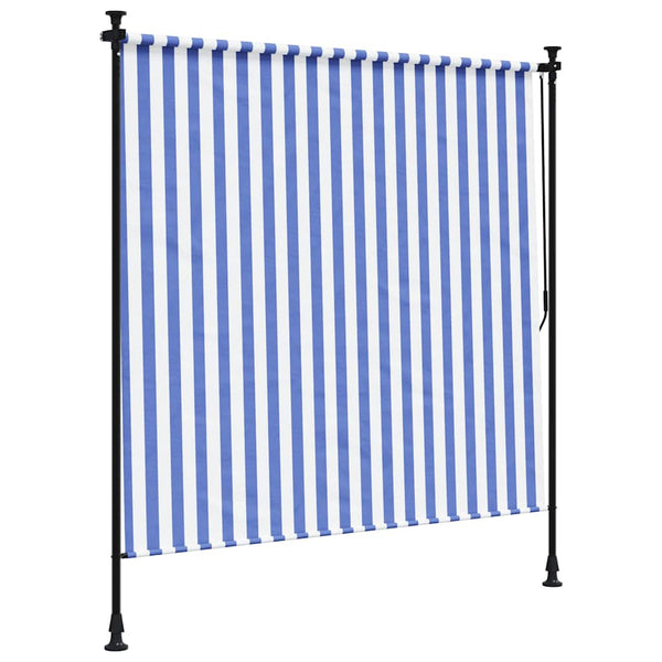 Blau-Weißes Außenrollo 150x270 cm