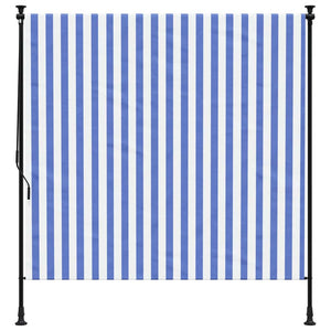 Blau-Weißes Außenrollo 200x270 cm