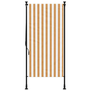 Orange-Weißes Außenrollo 100x270 cm