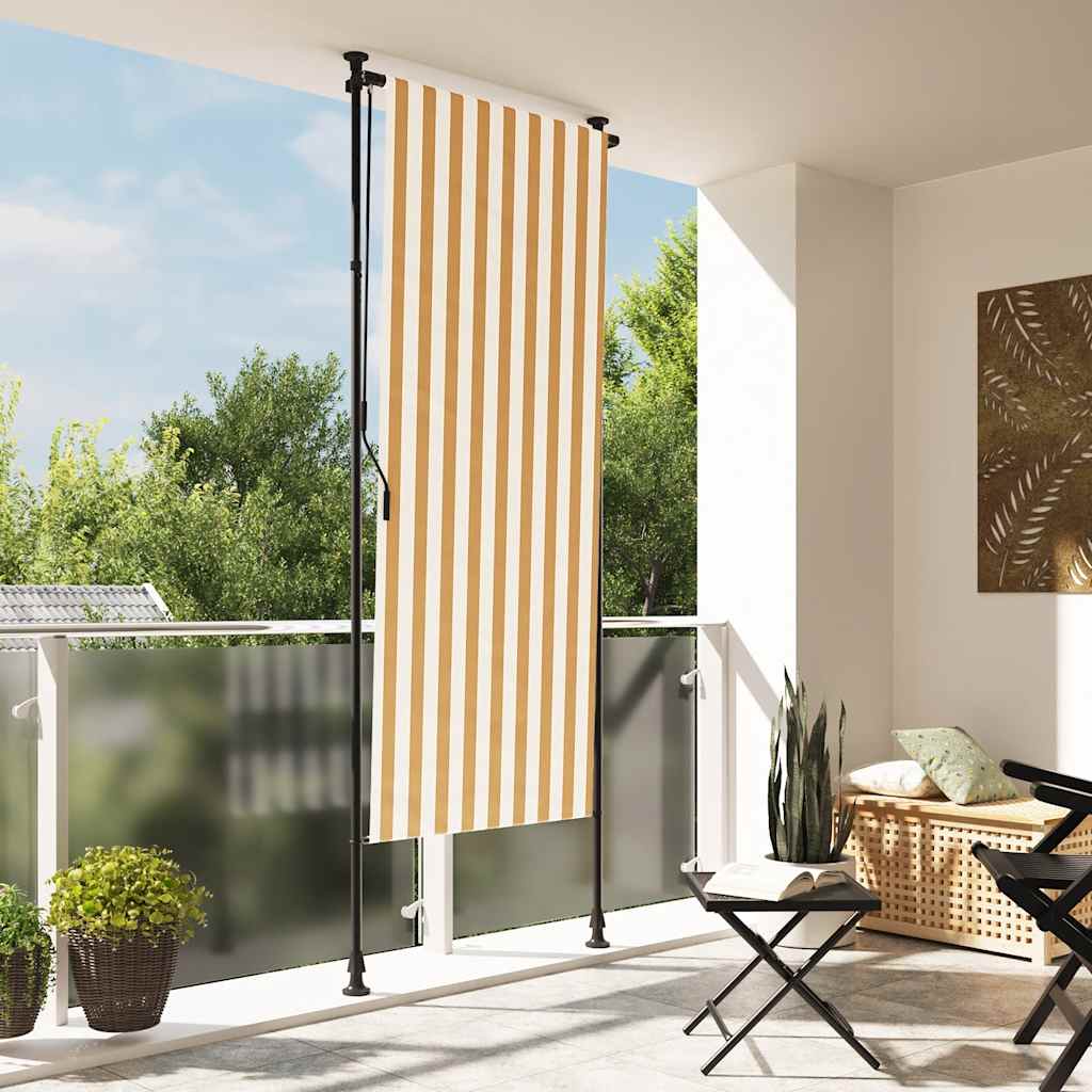 Orange-Weißes Außenrollo 120x270 cm