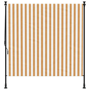 Orange-Weißes Außenrollo 150x270 cm