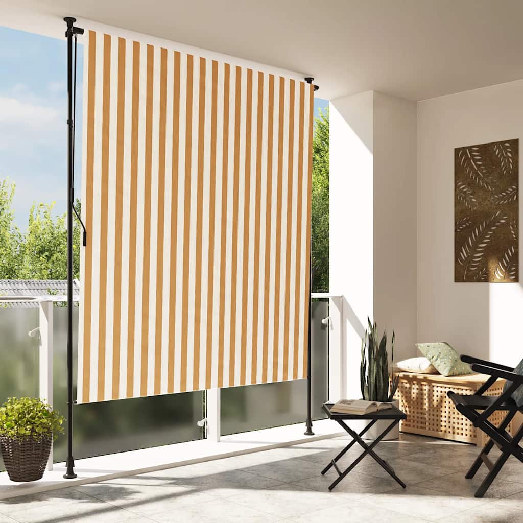 Orange-Weißes Außenrollo 150x270 cm