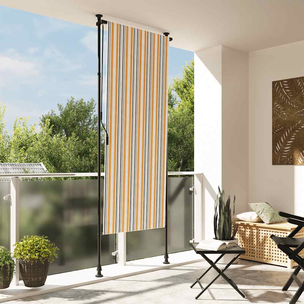 Gelb-Weißes Außenrollo 100x270 cm