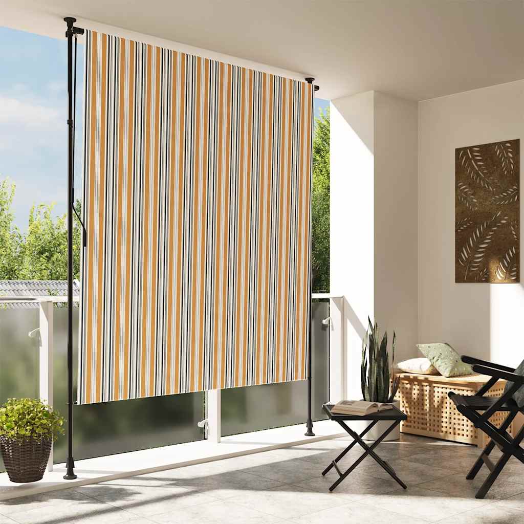 Gelb-Weißes Außenrollo 150x270 cm