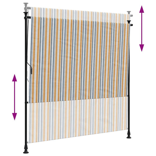 Gelb-Weißes Aussenrollo 200x270 cm