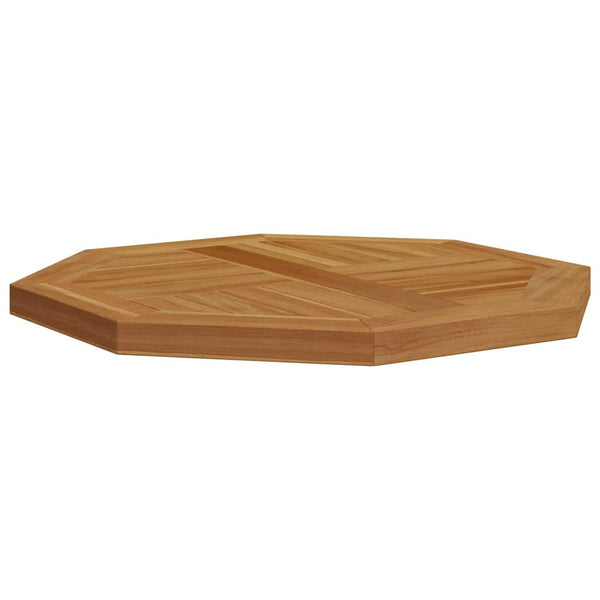 Teak Tischplatte Achteckig 50x50 cm