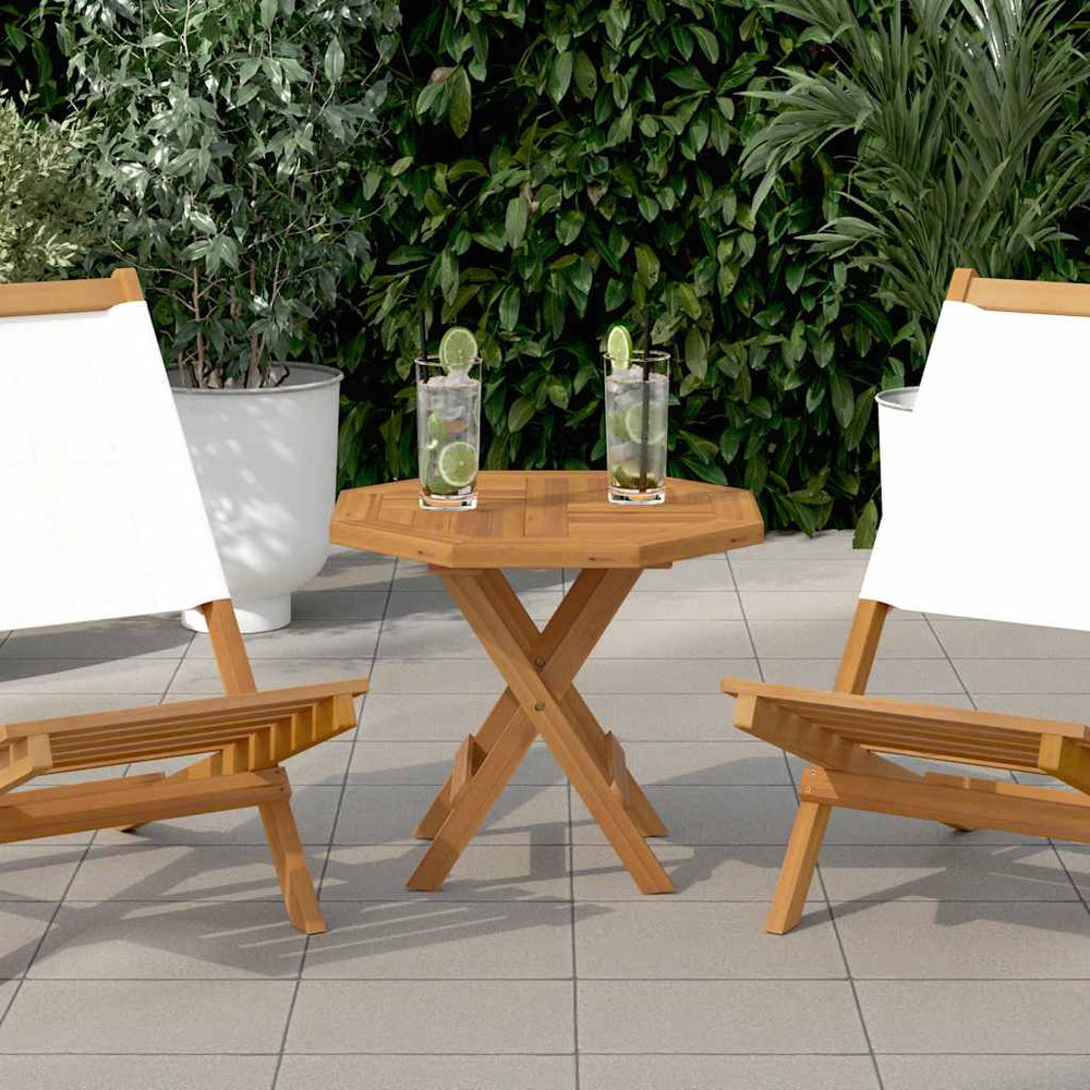 Teak Tischplatte Achteckig 50x50 cm