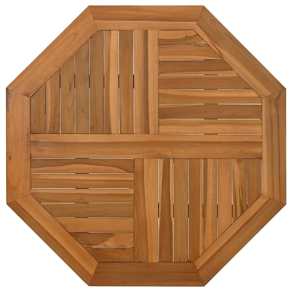 Teak Tischplatte 60x60 cm Achteckig