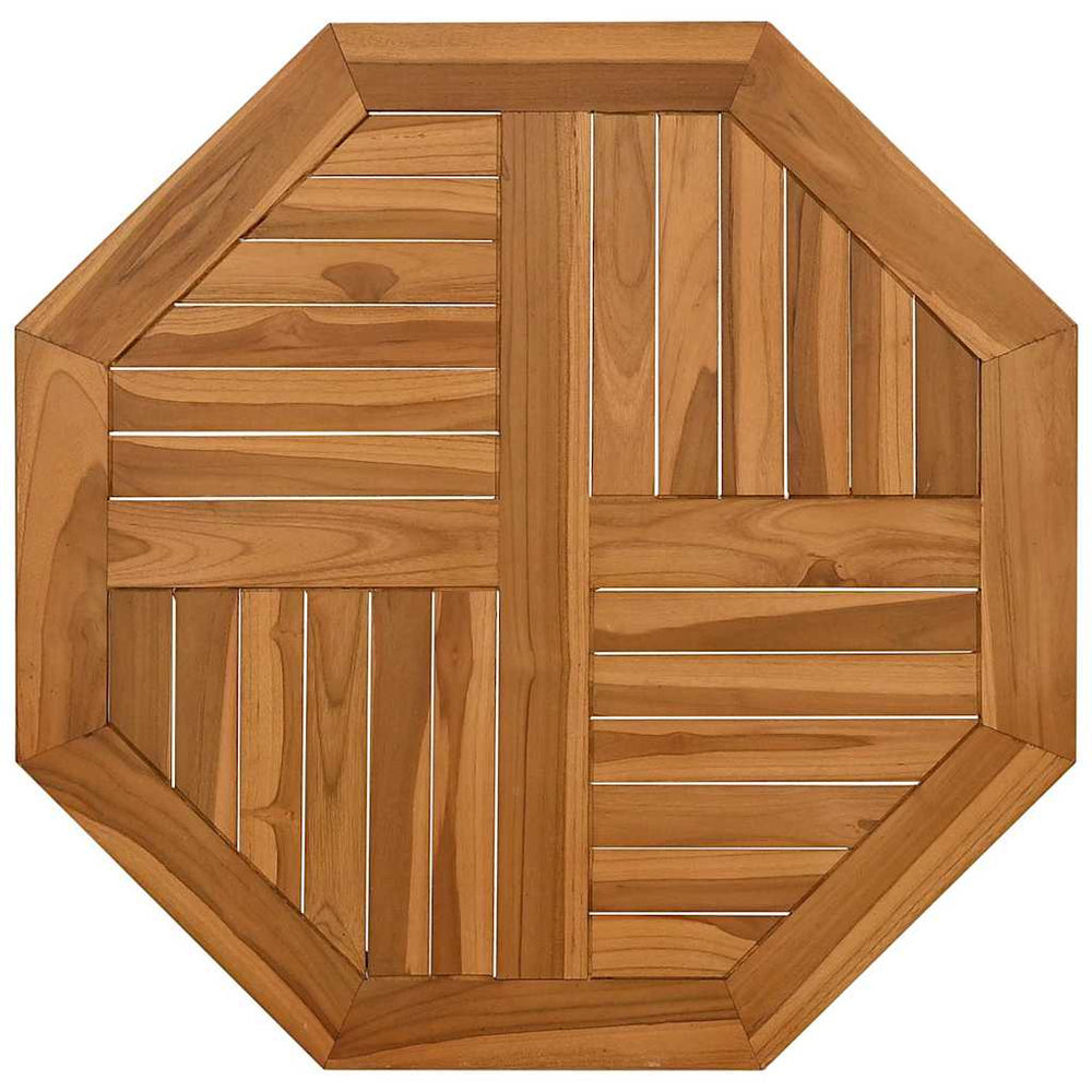 Teak Tischplatte 70x70 Achteckig