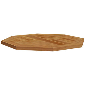 Teak Tischplatte 70x70 Achteckig