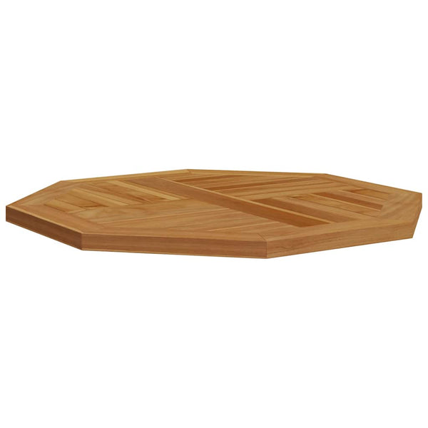 Teak Tischplatte 70x70 Achteckig