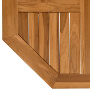 Teak Tischplatte 70x70 Achteckig