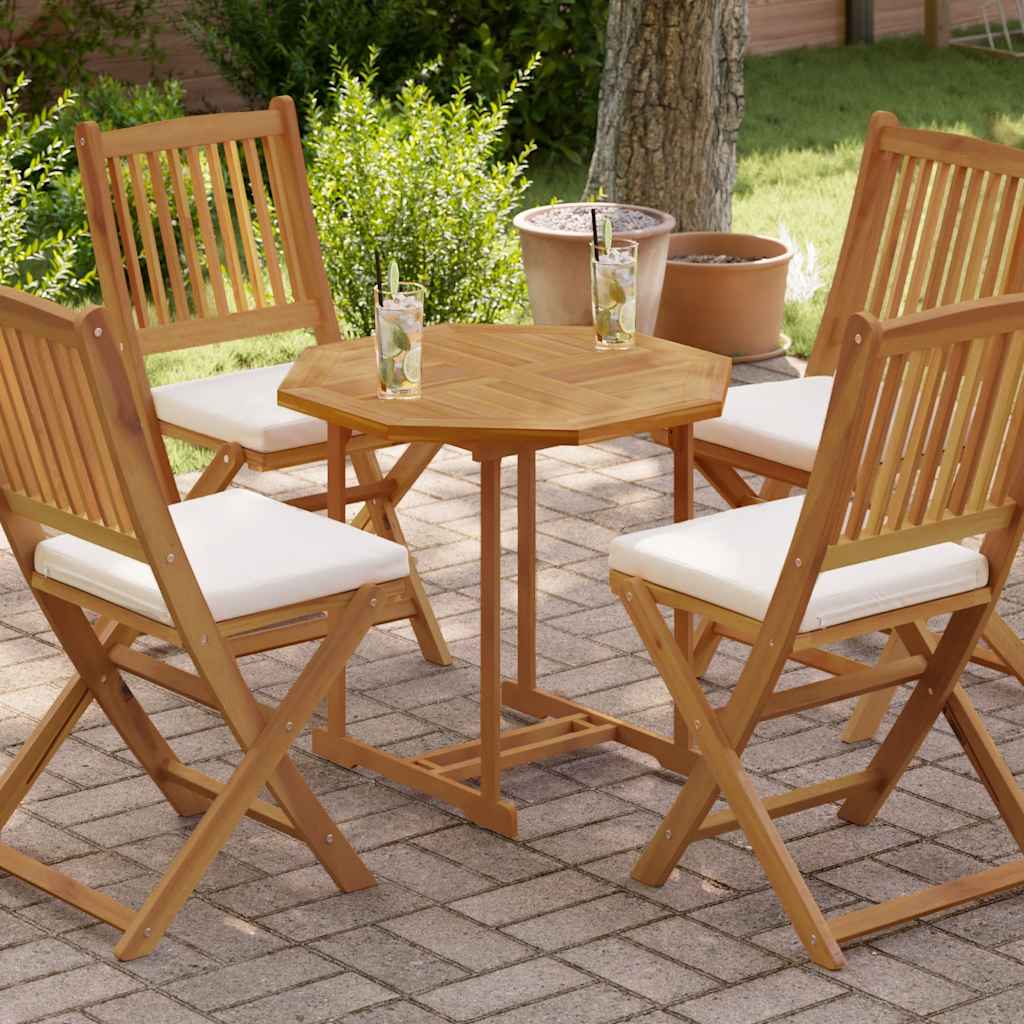 Teak Tischplatte 70x70 Achteckig