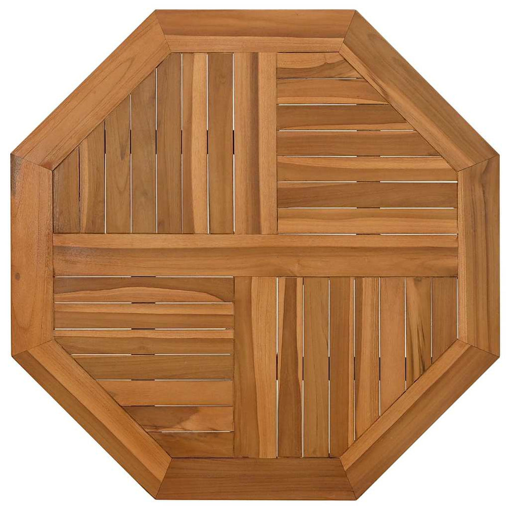 Teak Tischplatte 80x80 cm Achteckig