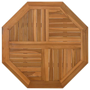 Teak Tischplatte 80x80 cm Achteckig
