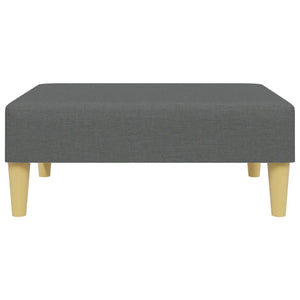 Schlafsofa 2-Sitzer mit Hocker Dunkelgrau Samt