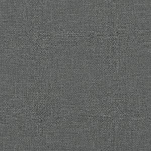 Schlafsofa 2-Sitzer mit Hocker Dunkelgrau Samt