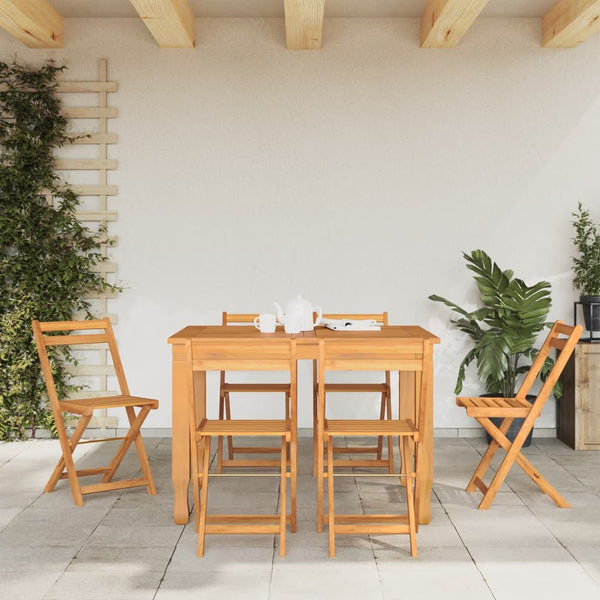 vidaXL Chaises de bistrot pliantes 6 pcs Bois d'acacia massif