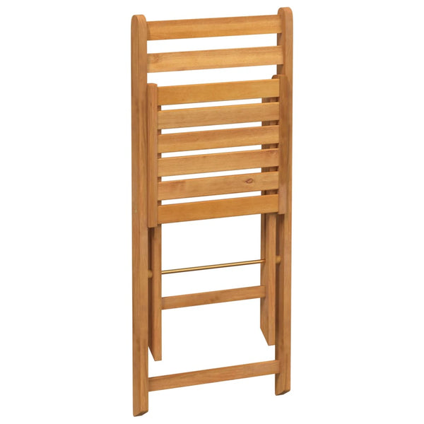 vidaXL Chaises de bistrot pliantes 8 pcs. Bois d'acacia massif