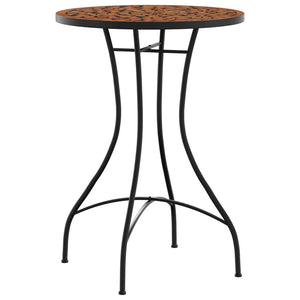 vidaXL Ensemble de bistrot mosaïque terracotta fer et céramique