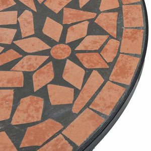 vidaXL Ensemble de bistrot mosaïque terracotta fer et céramique