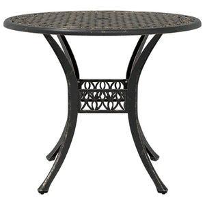 3-tlg. Bistro-Set Bronzefarben
