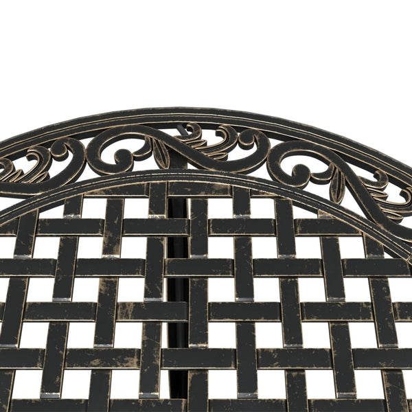 3-tlg. Bistro-Set Bronzefarben