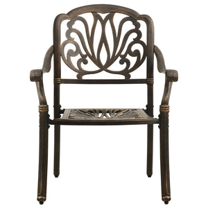3-tlg. Bistro-Set Bronzefarben