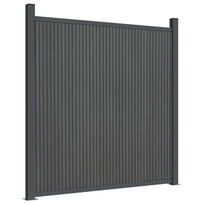 WPC Zaunelement Grau 180x186 cm