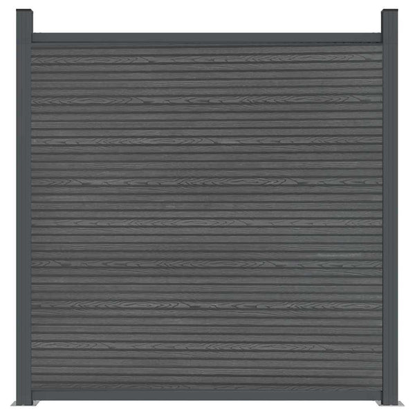 WPC Zaunelement Grau 180x186 cm