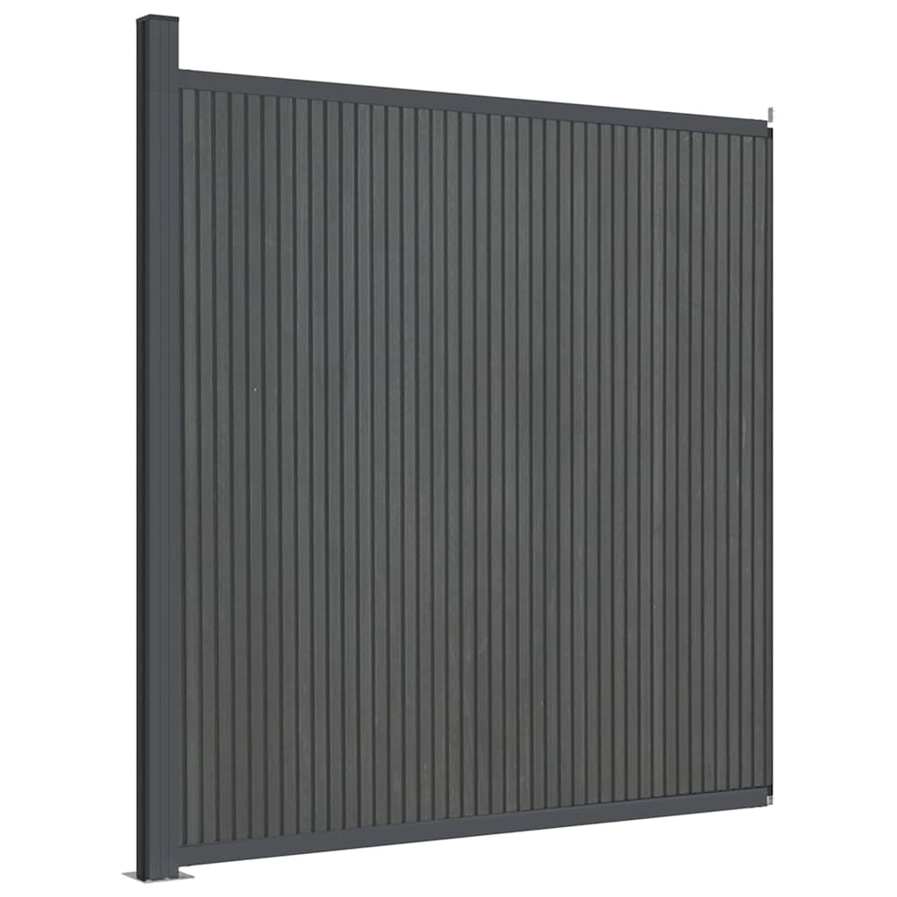Graues WPC Zaunelement 173x186 cm
