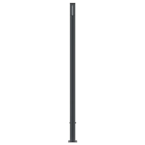 WPC Zaunelement Braun mit Pfosten 180x186 cm