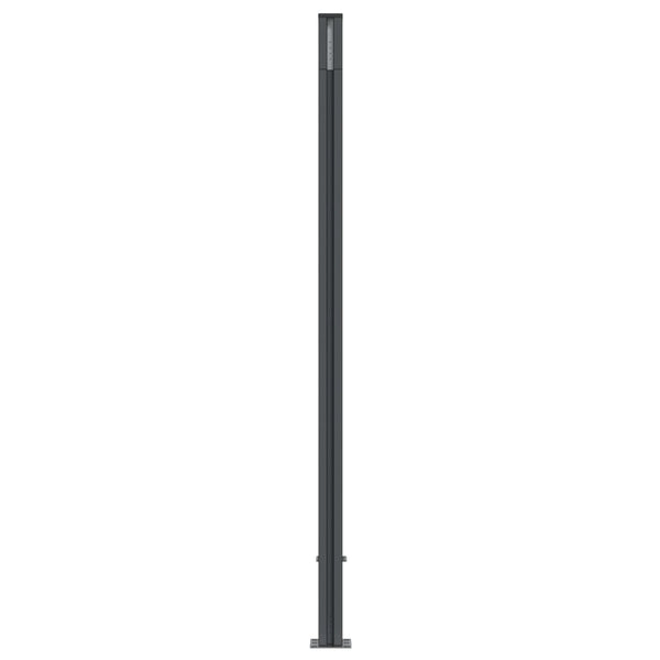 WPC Zaunelement Braun mit Pfosten 180x186 cm