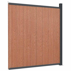WPC Zaunelement Braun 173x186 cm
