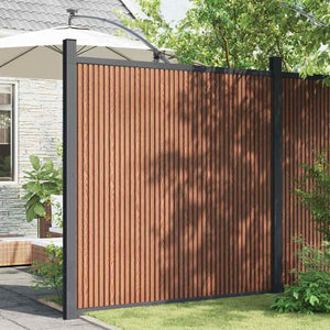 WPC Zaunelement Braun 173x186 cm
