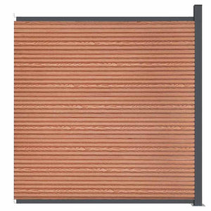 WPC Zaunelement Braun 173x186 cm