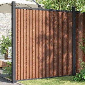 WPC Zaunelement Braun 173x186 cm
