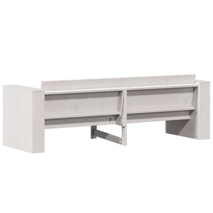 3-Sitzer Gartensofa Kiefer Massivholz Weiß