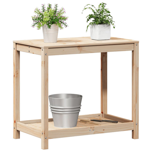 Pflanztisch Kiefer mit Ablage 82,5x50x75cm