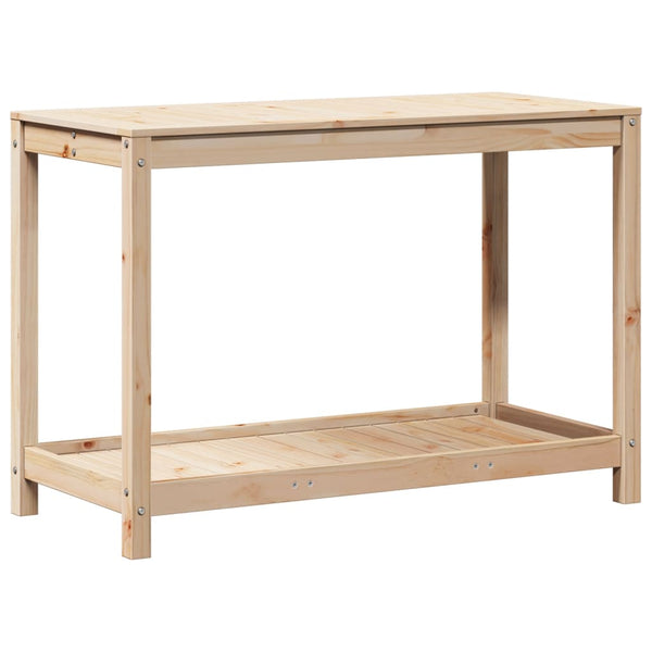 Pflanztisch Kiefer Massivholz mit Ablage