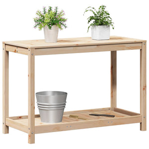 Pflanztisch Kiefer Massivholz mit Ablage