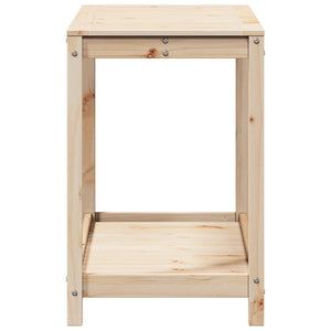 Pflanztisch Kiefer Massivholz mit Ablage