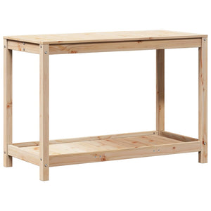 Pflanztisch Kiefer Massivholz mit Ablage
