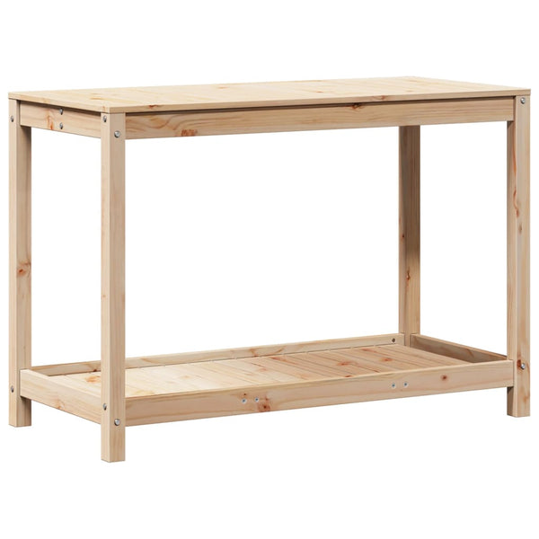 Pflanztisch Kiefer Massivholz mit Ablage