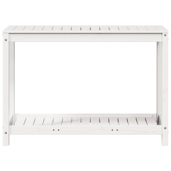 Pflanztisch Weiß Kiefer Massivholz 108cm