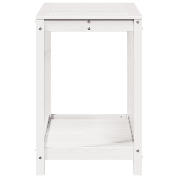 Pflanztisch Weiß Kiefer Massivholz 108cm