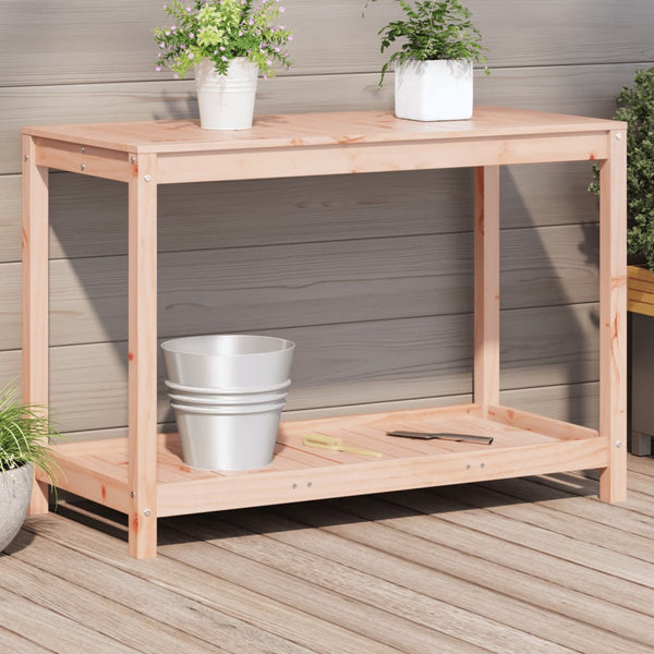 Pflanztisch Douglasie mit Ablage 108cm
