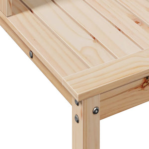 vidaXL Table de rempotage avec étagères 82,5x50x109,5 cm Bois de pin massif
