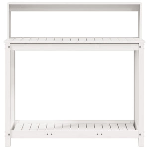 Pflanztisch Weiß Kiefer Massivholz 108cm